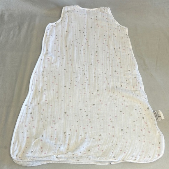 aden + anais White and Pink Star insulated Sleep Sack - Picture 3 of 4
